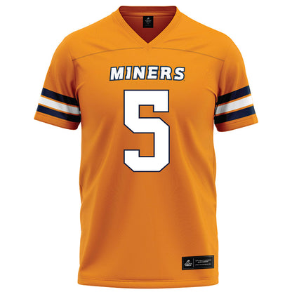 UTEP - NCAA Football : TJ Tillman - Orange Football Jersey-0