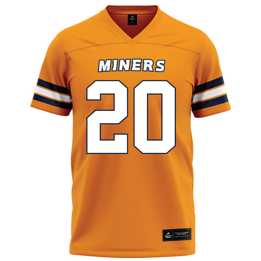 UTEP - NCAA Football : Grant Stewart - Orange Football Jersey-0