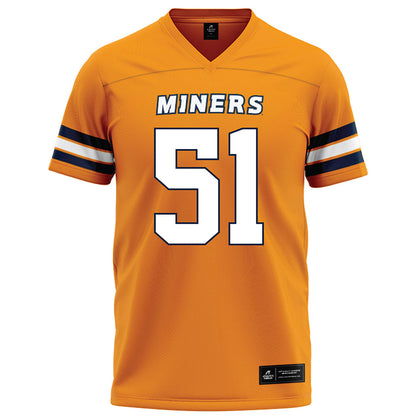 UTEP - NCAA Football : Eric Sandoval Araujo - Orange Football Jersey-0