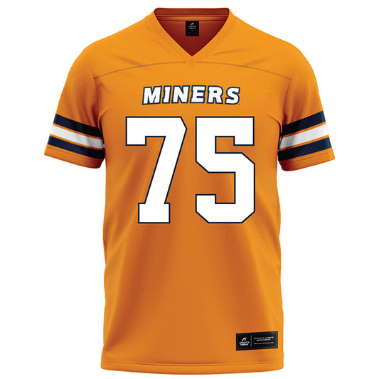 UTEP - NCAA Football : Juan Camacho J - Orange Football Jersey-0