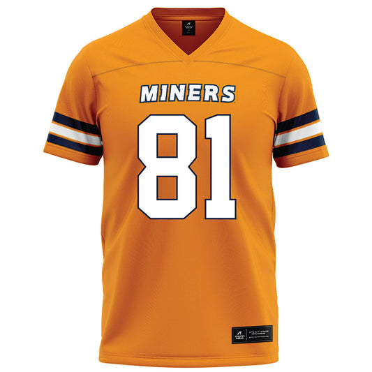 UTEP - NCAA Football : Johan Camacho - Orange Football Jersey-0