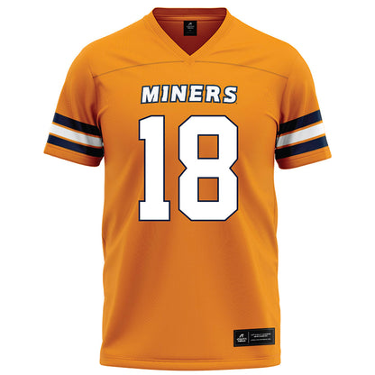UTEP - NCAA Football : Decorian Thompson - Orange Football Jersey-0