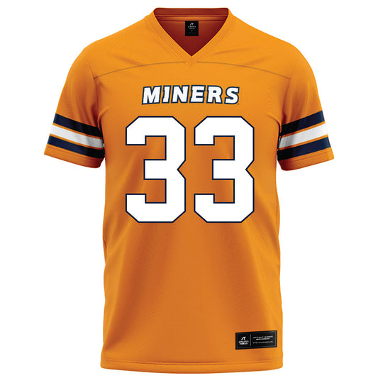 UTEP - NCAA Football : Josiah Jones - Orange Football Jersey-0