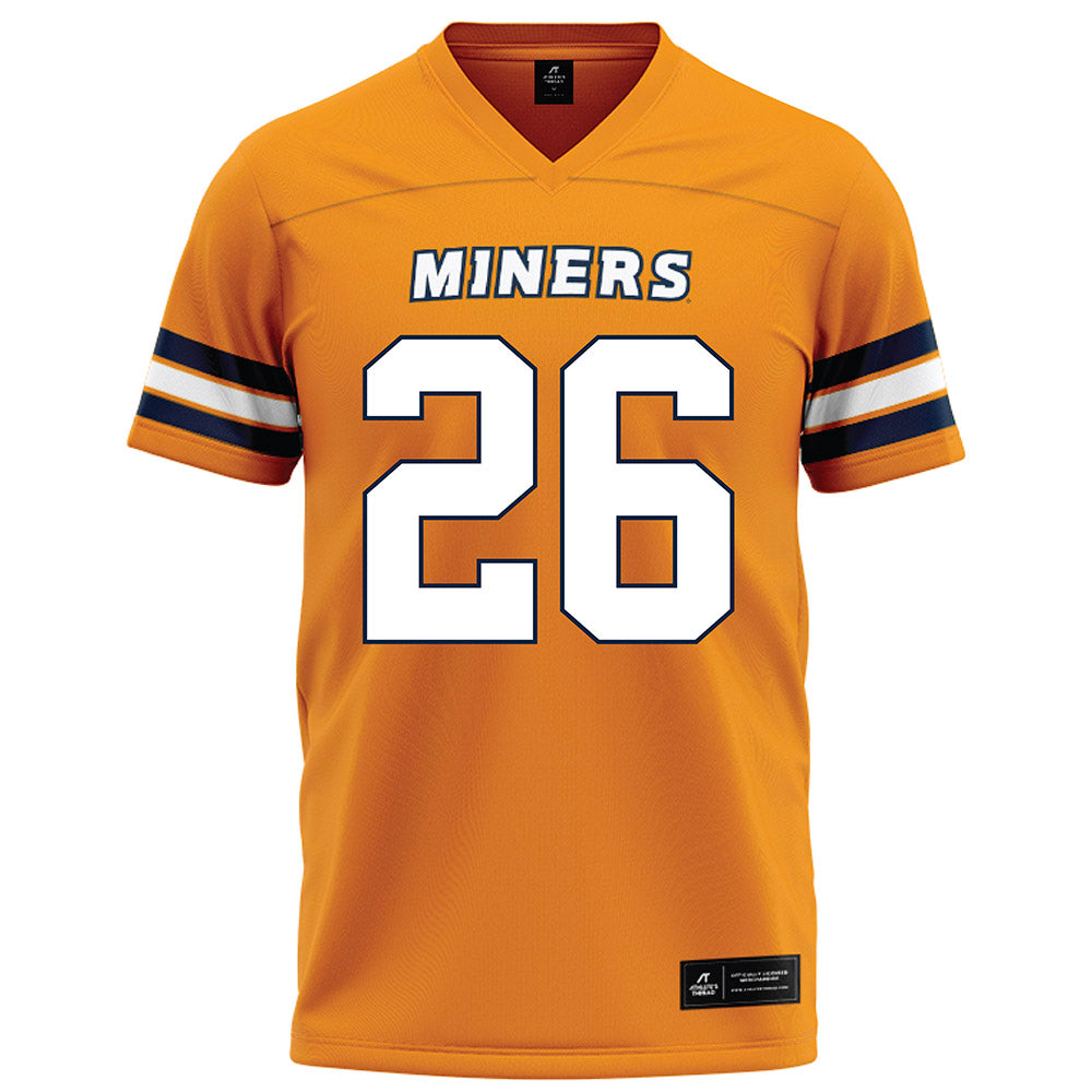 UTEP - NCAA Football : Darien Fantroy - Orange Football Jersey-0