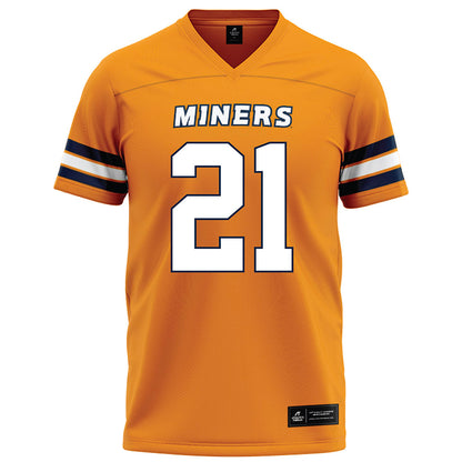 UTEP - NCAA Football : Joshua Wallace - Orange Football Jersey-0