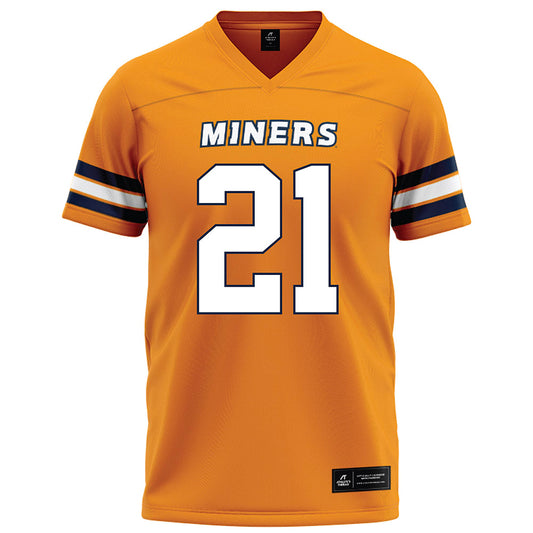 UTEP - NCAA Football : Joshua Wallace - Orange Football Jersey-0