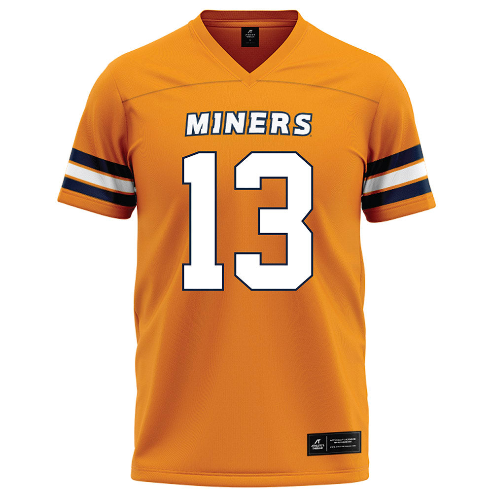 UTEP - NCAA Football : Nikolas Henry - Orange Football Jersey-0