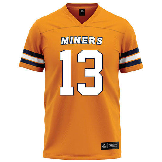 UTEP - NCAA Football : Nikolas Henry - Orange Football Jersey-0