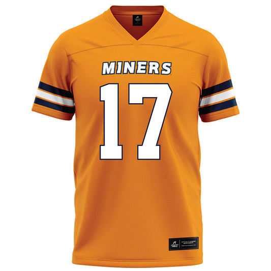 UTEP - NCAA Football : Cash Cheeks - Orange Football Jersey-0