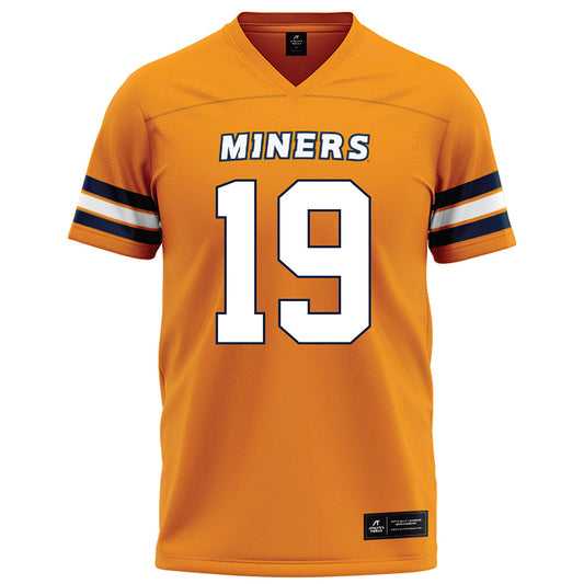 UTEP - NCAA Football : Daveon Singleton - Orange Football Jersey-0