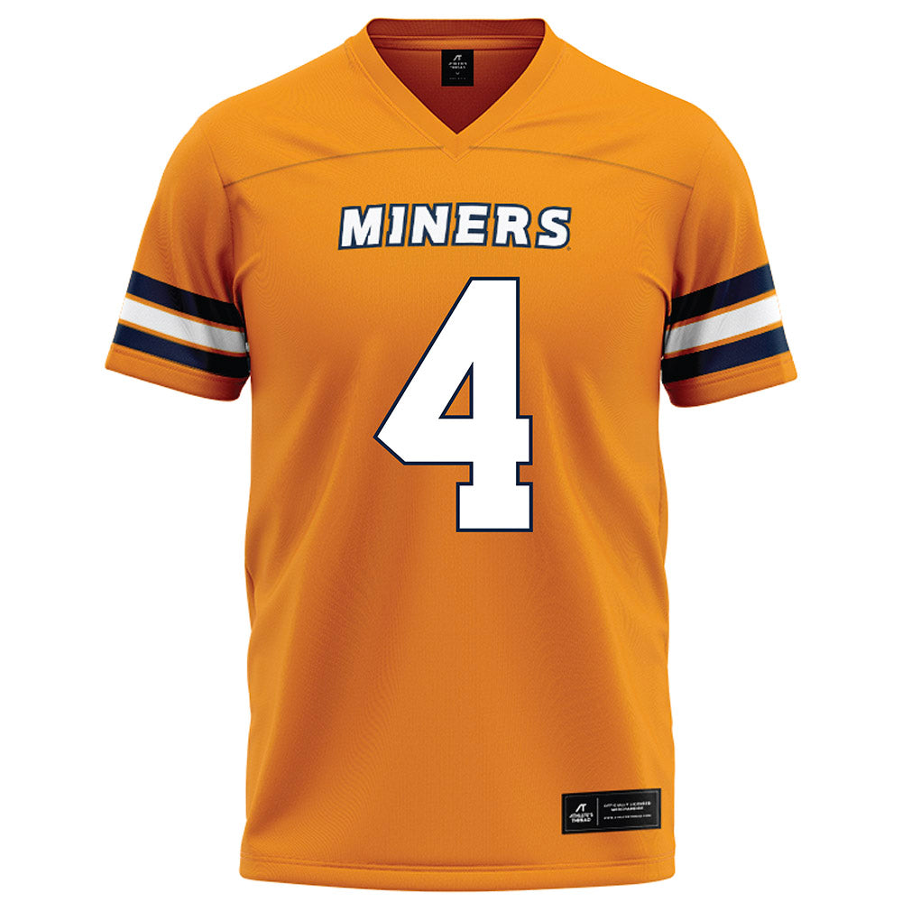 UTEP - NCAA Football : Garrett Hawkins - Orange Football Jersey-0