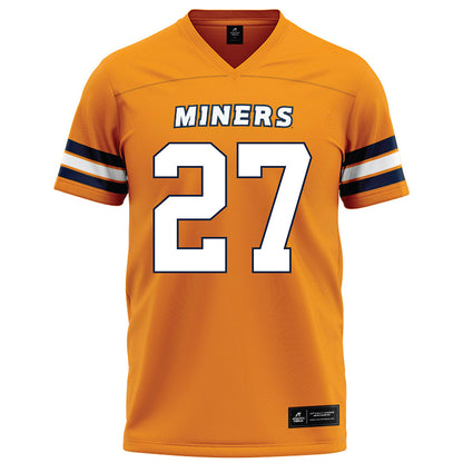 UTEP - NCAA Football : Latristan Thompson - Orange Football Jersey-0