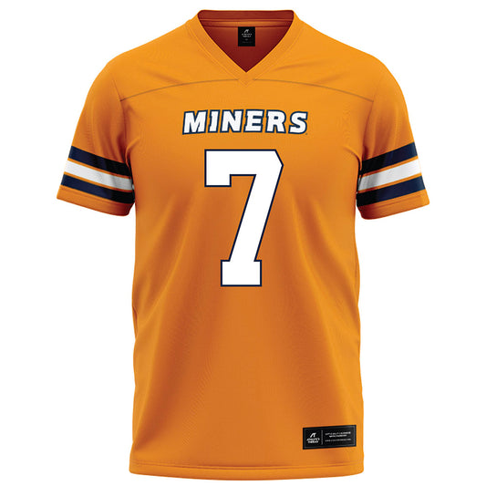 UTEP - NCAA Football : Tylen Hockett - Orange Football Jersey-0