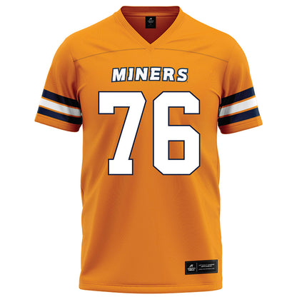 UTEP - NCAA Football : Diego De La Cruz - Orange Football Jersey-0