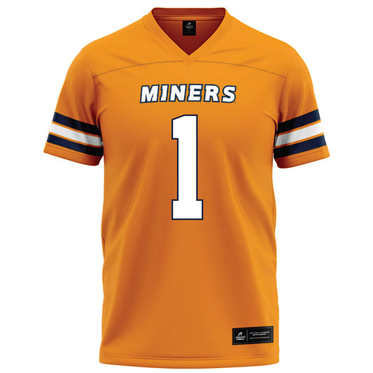 UTEP - NCAA Football : Elliott Colson - Orange Football Jersey-0
