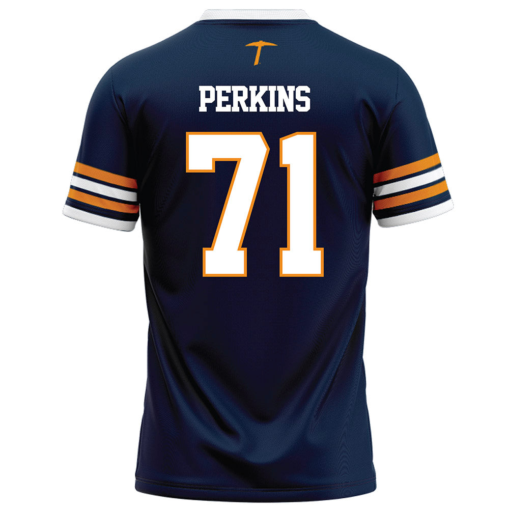 UTEP - NCAA Football : Preston Perkins - Navy Football Jersey-1