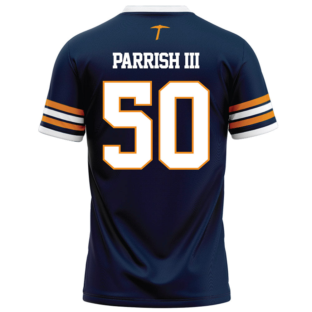 UTEP - NCAA Football : Leander Parrish III - Navy Football Jersey-1