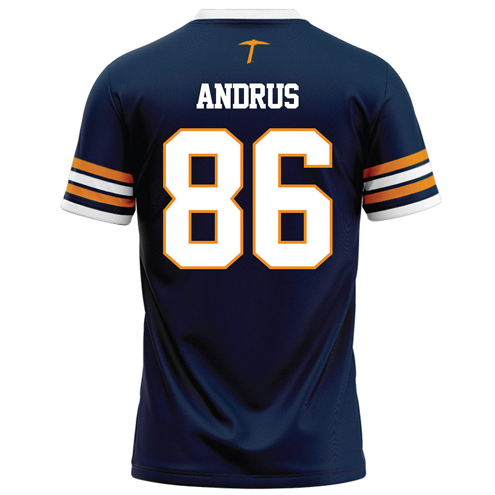 UTEP - NCAA Football : Jordan Andrus - Navy Football Jersey-1