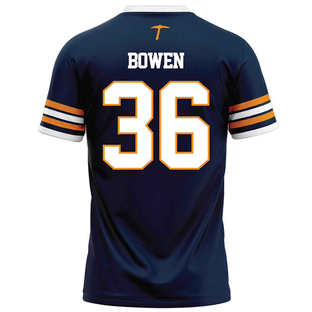 UTEP - NCAA Football : Kane Bowen - Navy Football Jersey-1