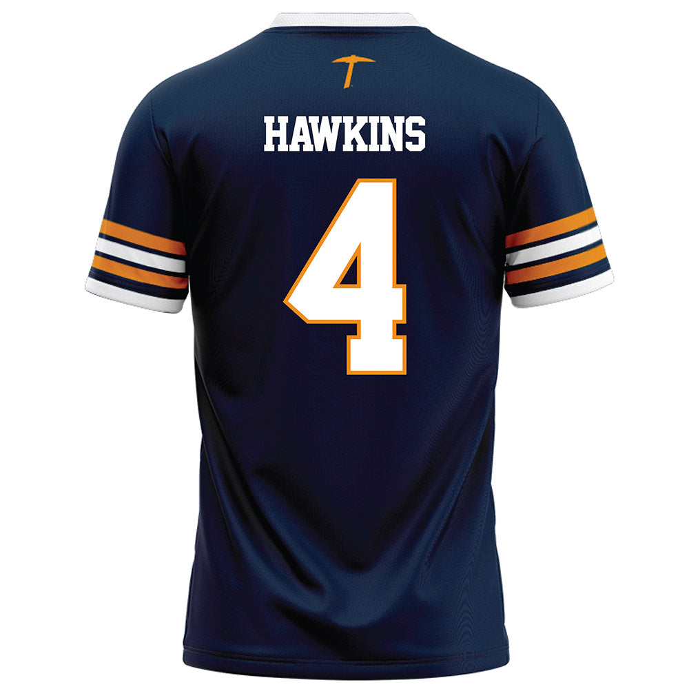 UTEP - NCAA Football : Garrett Hawkins - Navy Football Jersey-1