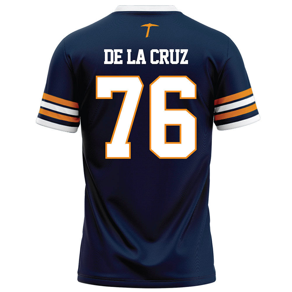 UTEP - NCAA Football : Diego De La Cruz - Navy Football Jersey-1