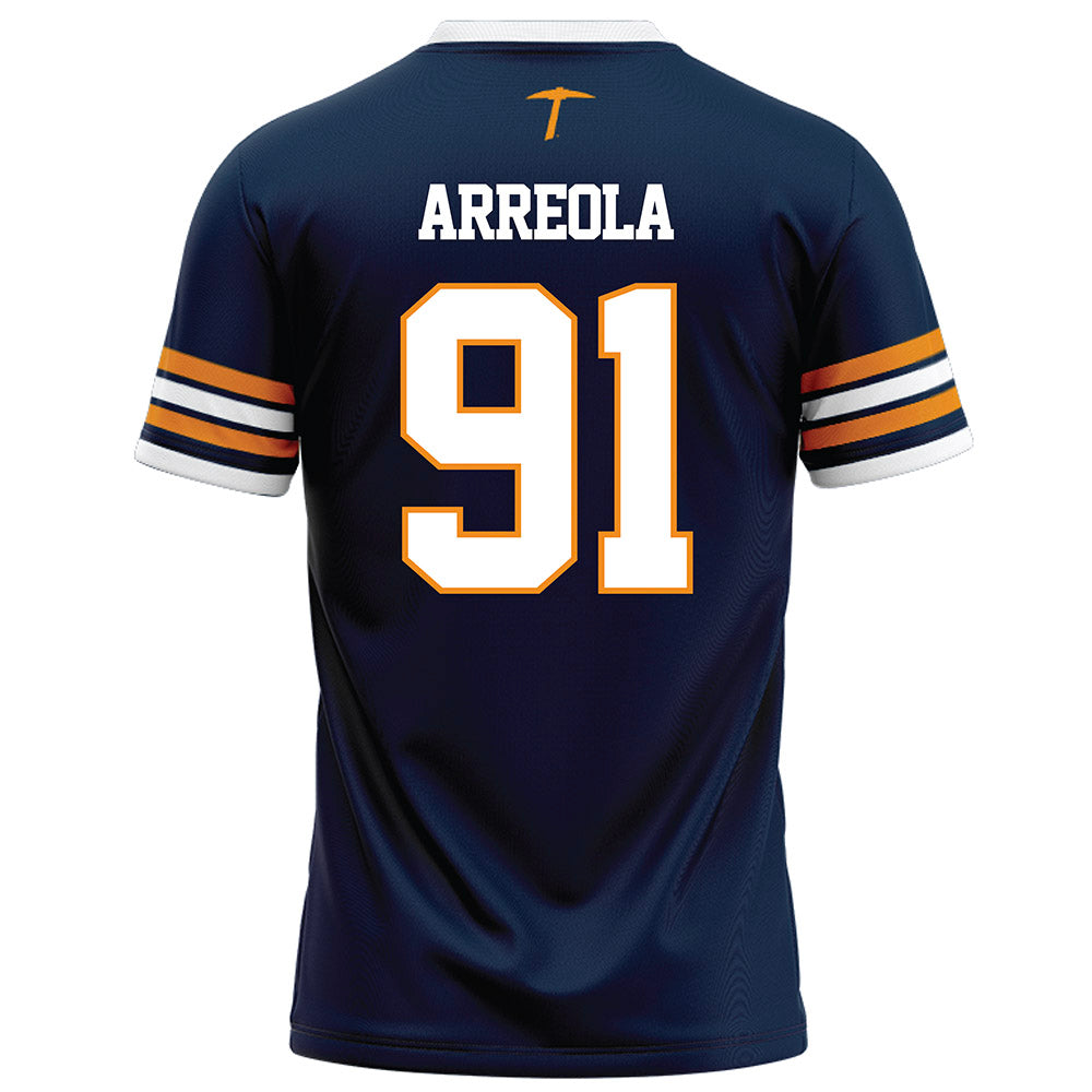 UTEP - NCAA Football : Carlos Arreola - Navy Football Jersey-1