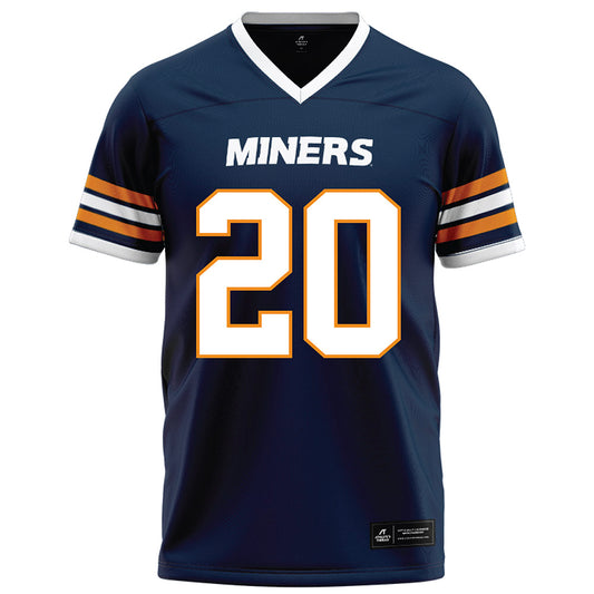 UTEP - NCAA Football : Grant Stewart - Navy Football Jersey-0