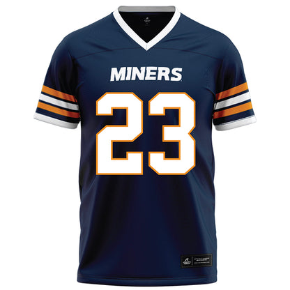 UTEP - NCAA Football : Kaleb Miles - Navy Football Jersey-0