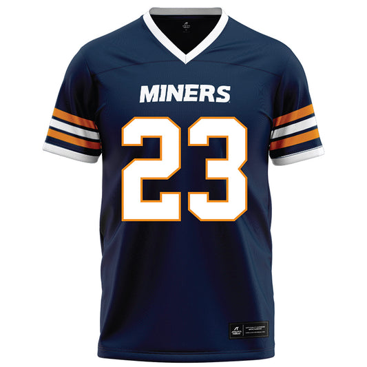 UTEP - NCAA Football : Kaleb Miles - Navy Football Jersey-0