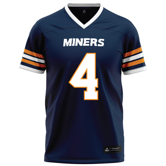 UTEP - NCAA Football : Garrett Hawkins - Navy Football Jersey-0