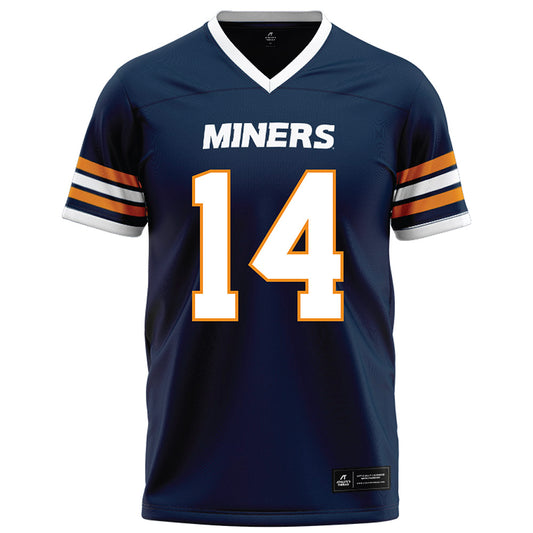 UTEP - NCAA Football : Chace Biddle - Navy Football Jersey-0