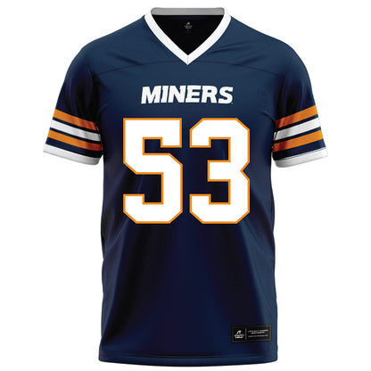 UTEP - NCAA Football : Chase Elrod - Navy Football Jersey-0