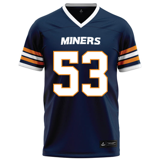 UTEP - NCAA Football : Chase Elrod - Navy Football Jersey-0