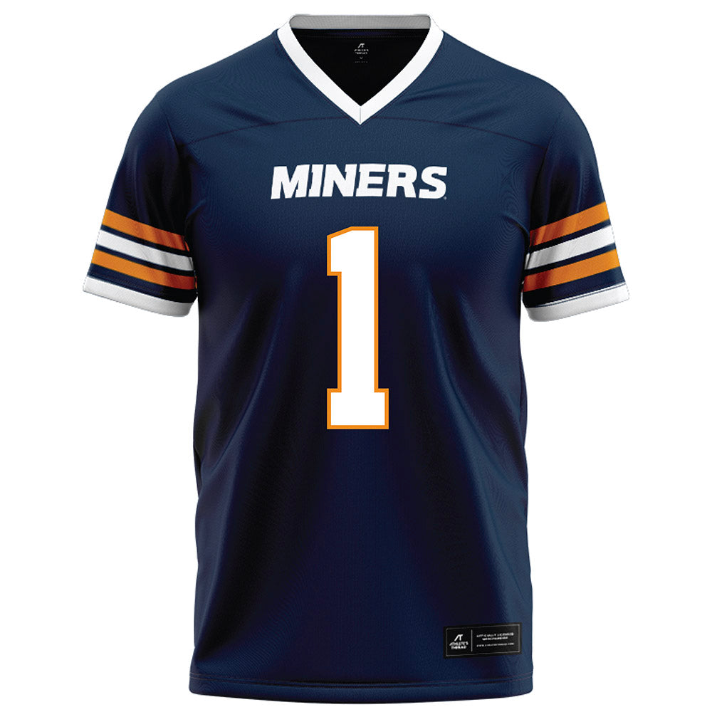 UTEP - NCAA Football : EJ Colson - Navy Football Jersey-0