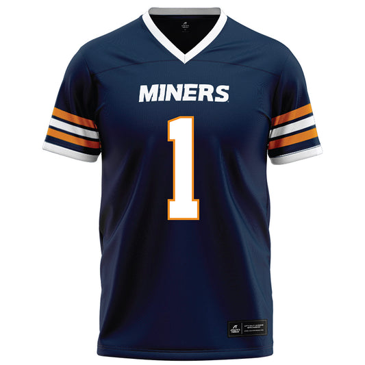 UTEP - NCAA Football : EJ Colson - Navy Football Jersey-0