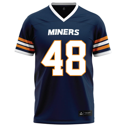 UTEP - NCAA Football : Japrei Wafer - Navy Football Jersey-0