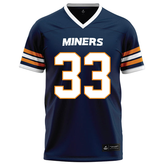 UTEP - NCAA Football : Josiah Jones - Navy Football Jersey-0