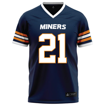 UTEP - NCAA Football : Joshua Wallace - Navy Football Jersey-0