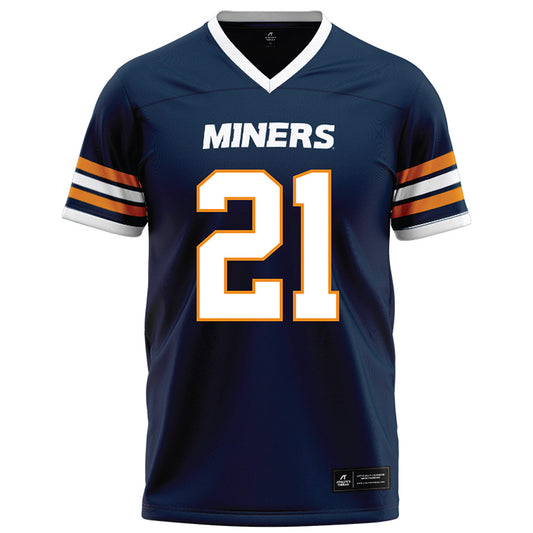 UTEP - NCAA Football : Joshua Wallace - Navy Football Jersey-0
