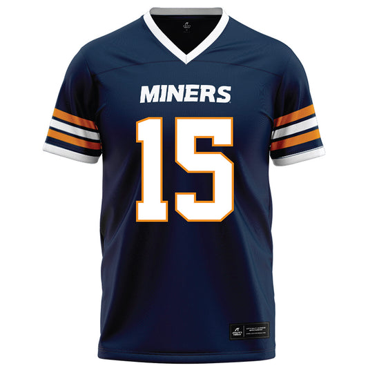 UTEP - NCAA Football : Donavan Howard - Navy Football Jersey-0