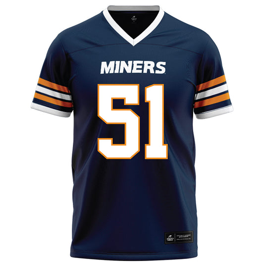 UTEP - NCAA Football : Eric Sandoval Araujo - Navy Football Jersey-0