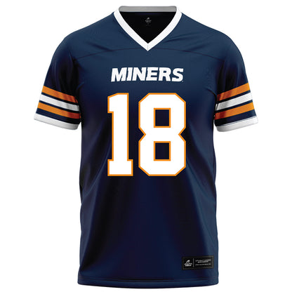 UTEP - NCAA Football : Decorian Thompson - Navy Football Jersey-0