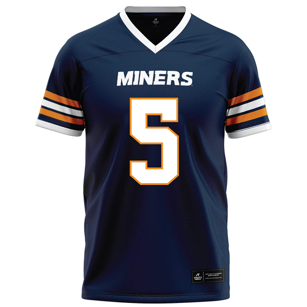 UTEP - NCAA Football : TJ Tillman - Navy Football Jersey-0