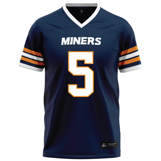 UTEP - NCAA Football : TJ Tillman - Navy Football Jersey-0