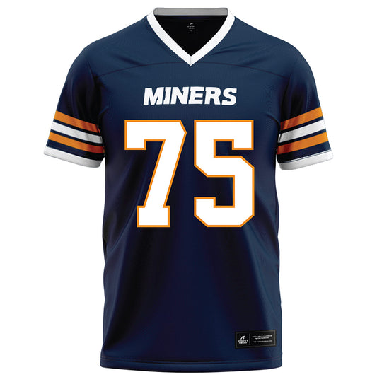 UTEP - NCAA Football : Omoruyi Aliu-Otokiti - Navy Football Jersey-0