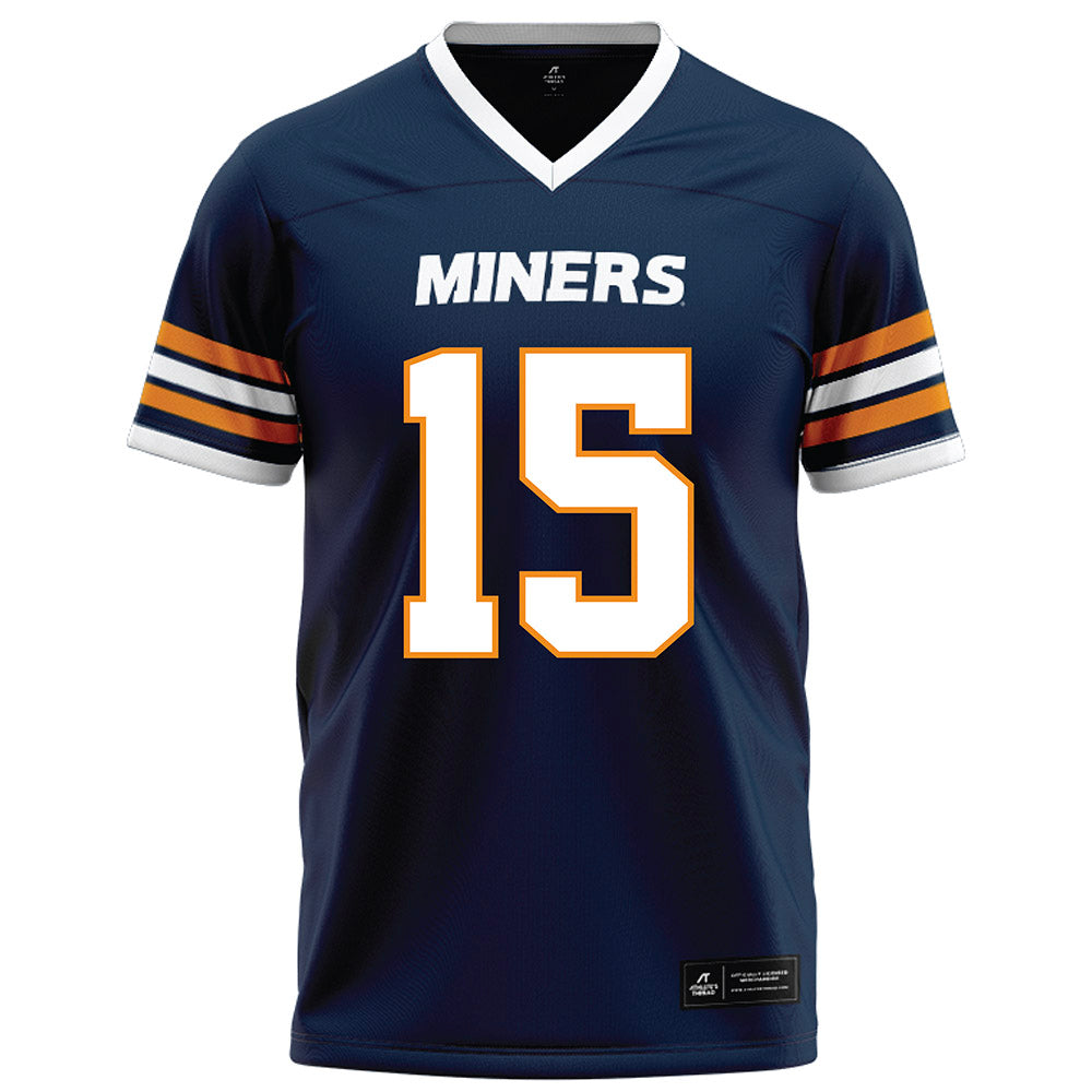 UTEP - NCAA Football : Kode Lowe - Navy Football Jersey-0