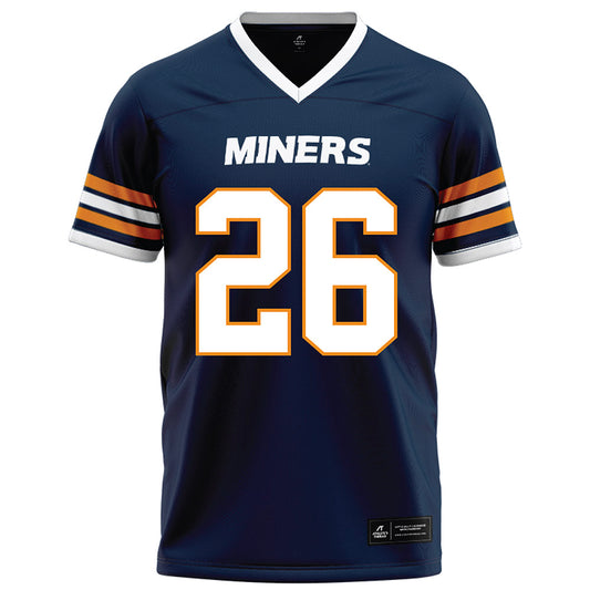 UTEP - NCAA Football : Darien Fantroy - Navy Football Jersey-0