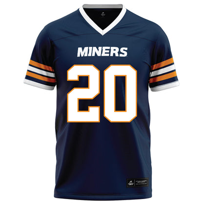 UTEP - NCAA Football : Josh Bell - Navy Football Jersey-0