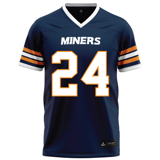 UTEP - NCAA Football : CJ Simon - Navy Football Jersey-0