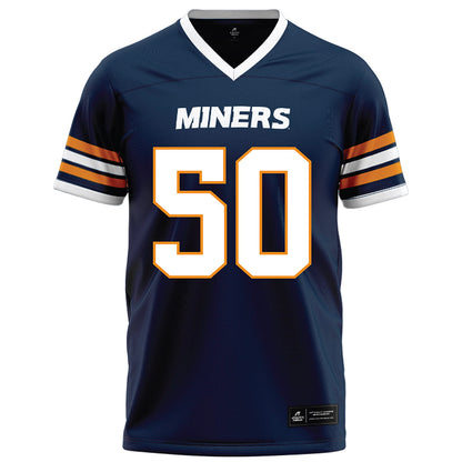 UTEP - NCAA Football : Leander Parrish III - Navy Football Jersey-0